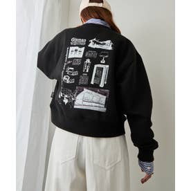 バックフリース アイコニックギア&ヒストリープリントスウェット （ブラック）