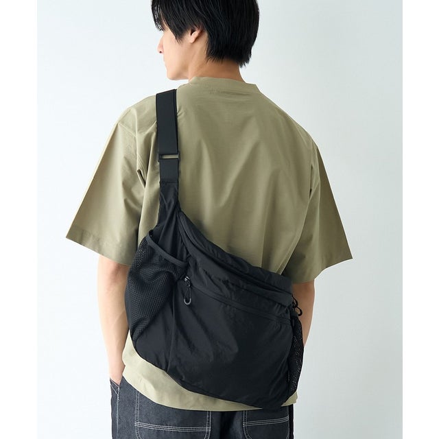 【撥水】パッカブルショルダーバッグ （BLACK）