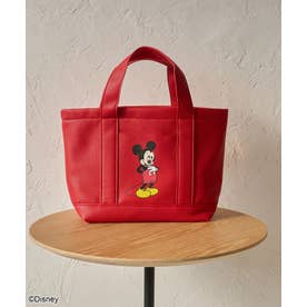 MICKEY別注 レザーライクミニトート （RED）