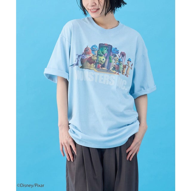 モンスターズインクデザインプリントTシャツ （LT.BLUE）