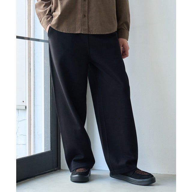 クリーンプラスワイドパンツ （BLACK）