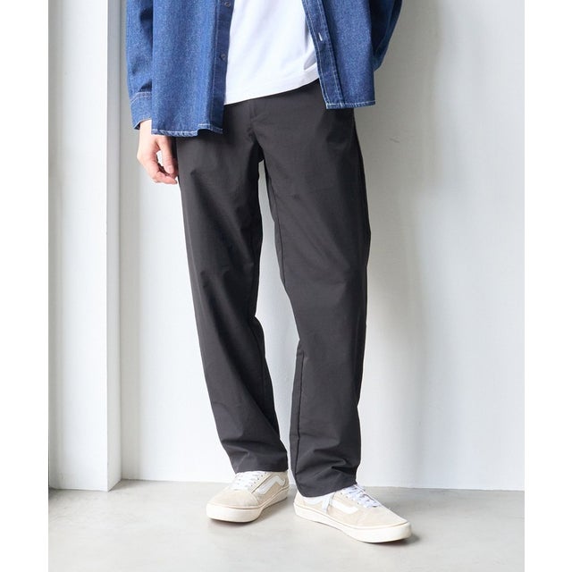 【はっ水、防シワ】サマレルテーパードパンツ （BLACK）