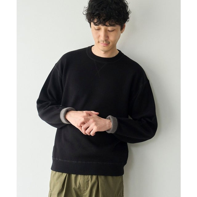 スウェットライクニット （BLACK）