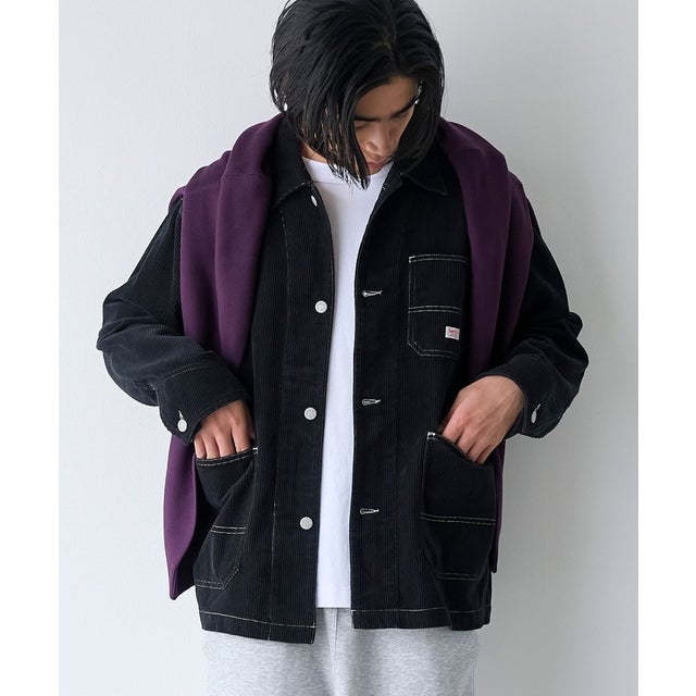 SMITHS コーデュロイカバーオール （BLACK）