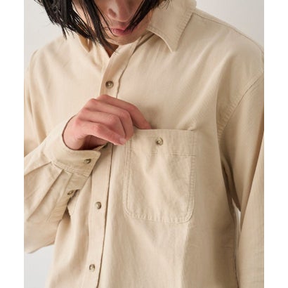 21Wコーデュロイシャツ （BEIGE）｜詳細画像