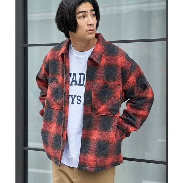 チェックウラキルトBL （RED）