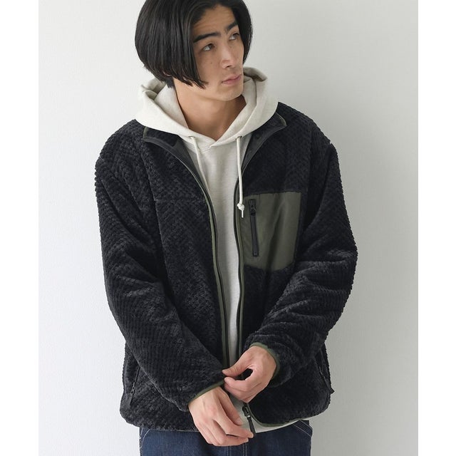 ダイヤモンドシャギーブルゾン （BLACK）