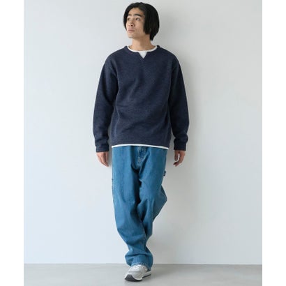 メランジフリースフェイクレイヤード （NAVY）｜詳細画像