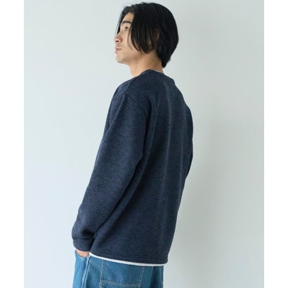 メランジフリースフェイクレイヤード （NAVY）｜詳細画像