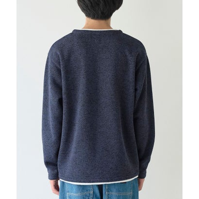メランジフリースフェイクレイヤード （NAVY）｜詳細画像