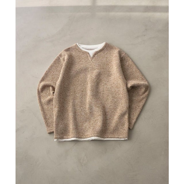 メランジフリースフェイクレイヤード （BEIGE）