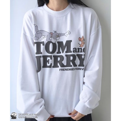 TOM&JERRYスウェット （WHITE）｜詳細画像