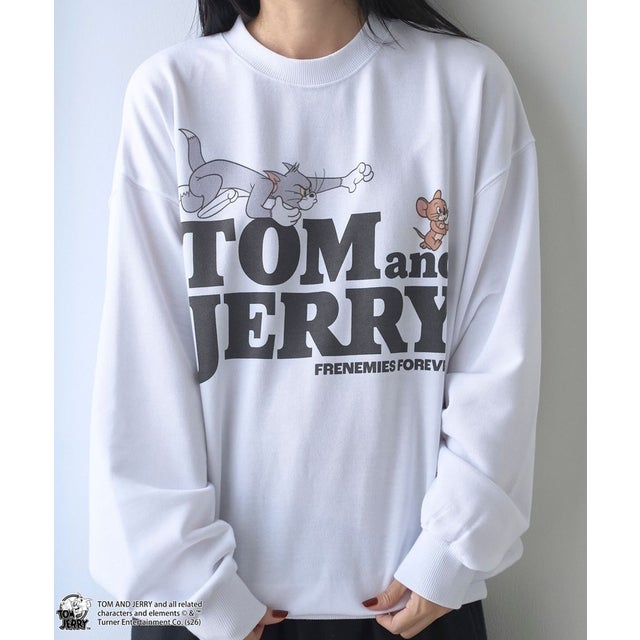 TOM&JERRYスウェット （WHITE）