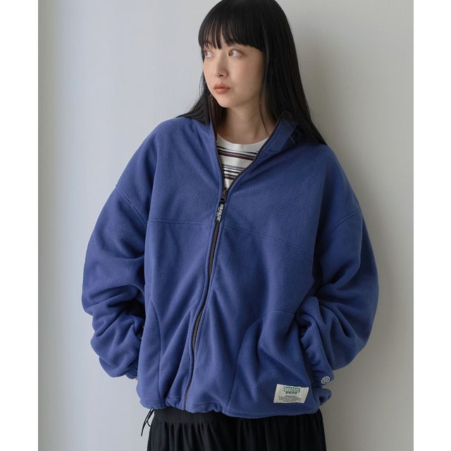 ◆【DISCUS】フリーススタンドZIP （COBALT）