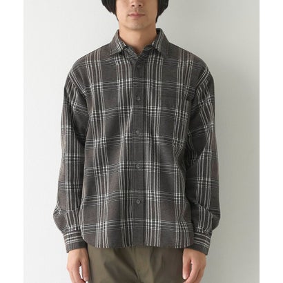 コーエン coen モールチェック柄オーバーシャツ （NAVY）｜詳細画像