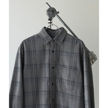 コーエン coen モールチェック柄オーバーシャツ （NAVY）｜詳細画像