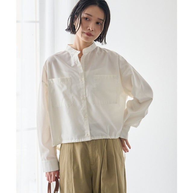 イージーケアサイドリボンバンドカラー （OFF WHITE）