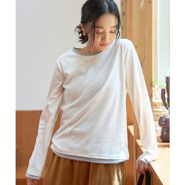 レイヤードハイショクリブL/S （OFF WHITE）