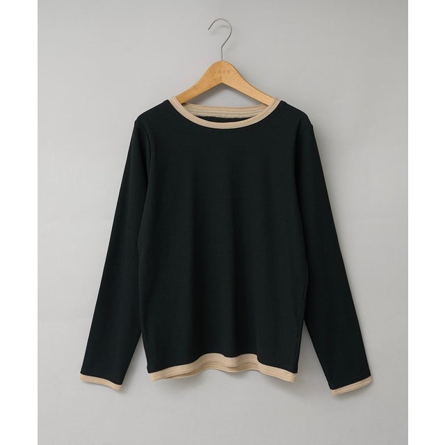 レイヤードハイショクリブL/S （BLACK）