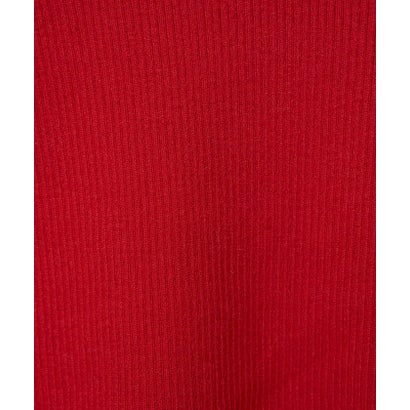 モチモチPBTリブクルーネックPOK （RED）｜詳細画像