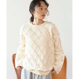 C/ACリーフアミガラニット （OFF WHITE）