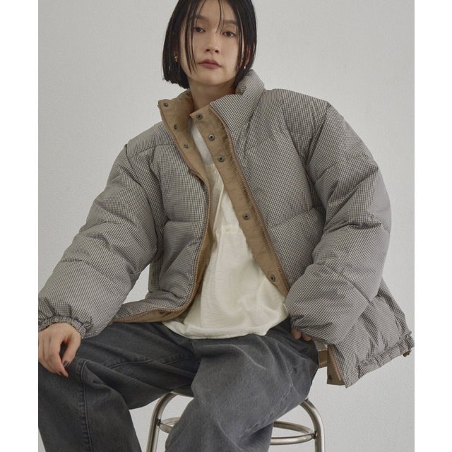 リバーシブルパフィボールブルゾン （BEIGE）