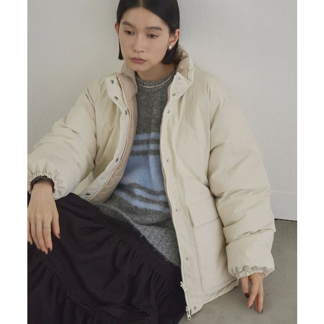 リバーシブルパフィボールブルゾン （OFF WHITE）