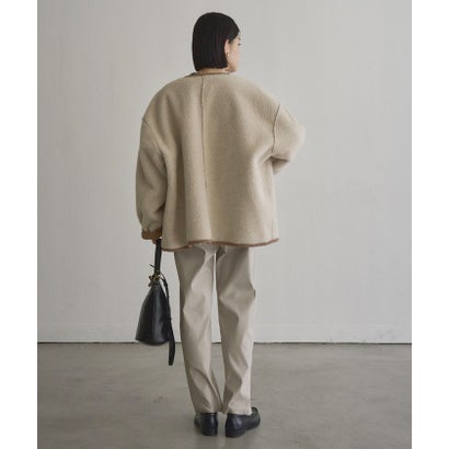 ◆リバーシブルコーデュロイノーカラーBZ （BEIGE）｜詳細画像
