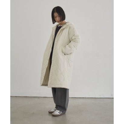 コーエン coen ハッスイキルトフーディロング （OFF WHITE）｜詳細画像