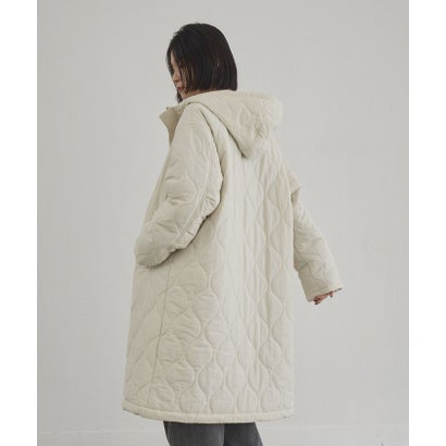 コーエン coen ハッスイキルトフーディロング （OFF WHITE）｜詳細画像