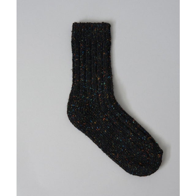 H-F.W CHAUVE メランジリブ （BLACK）