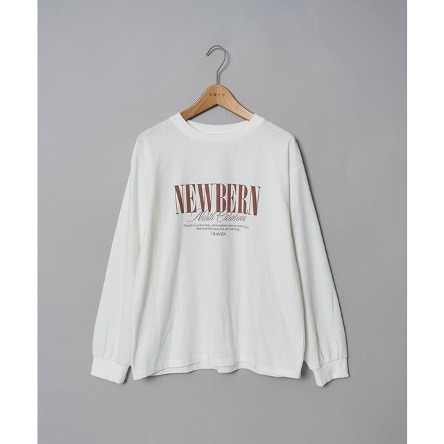 ベーシックロゴプリントL/S-T （OFF WHITE）