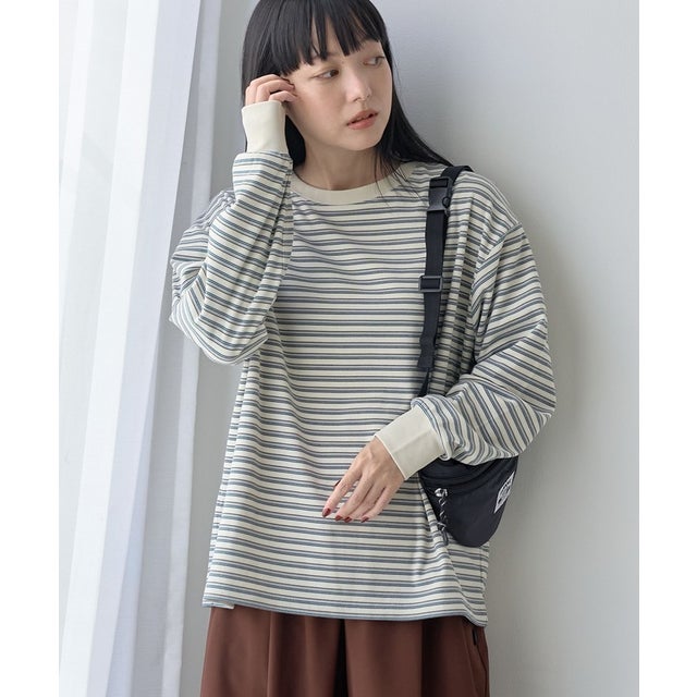 キモウマルチボーダー C/N （OFF WHITE）