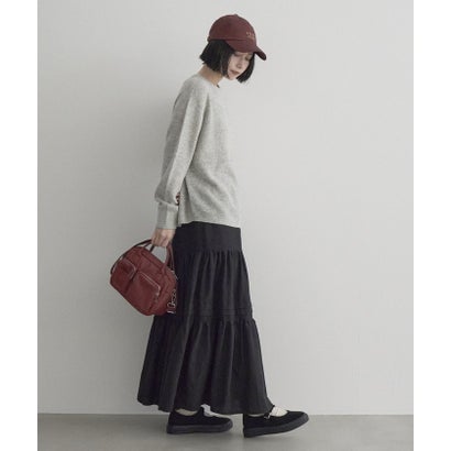 ウールライクガーゼティアードスカート （OFF WHITE）｜詳細画像