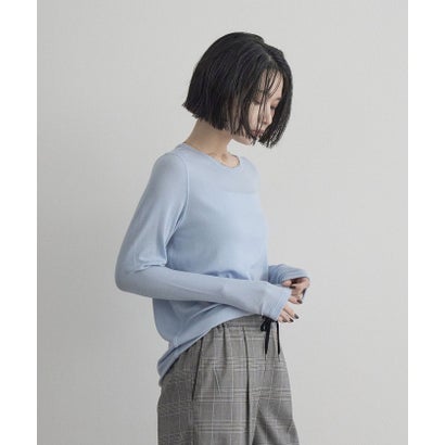 feel soft ウールブレンドクルー （BLACK）｜詳細画像