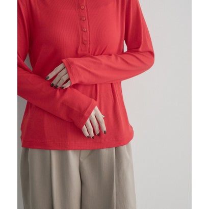 feel soft ウールブレンドヘンリー （RED）｜詳細画像
