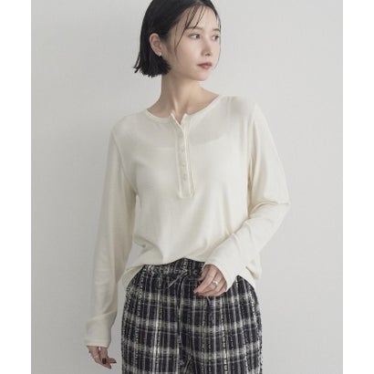 feel soft ウールブレンドヘンリー （OFF WHITE）｜詳細画像