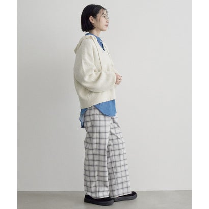 エアリーヤーンフーディニット （OFF WHITE）｜詳細画像