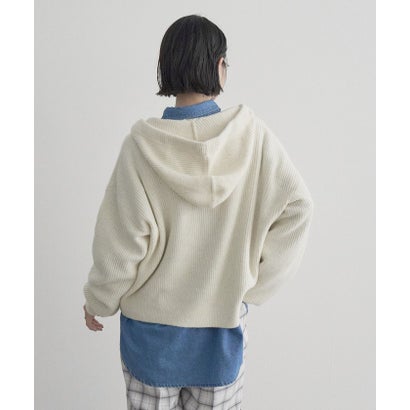 エアリーヤーンフーディニット （OFF WHITE）｜詳細画像