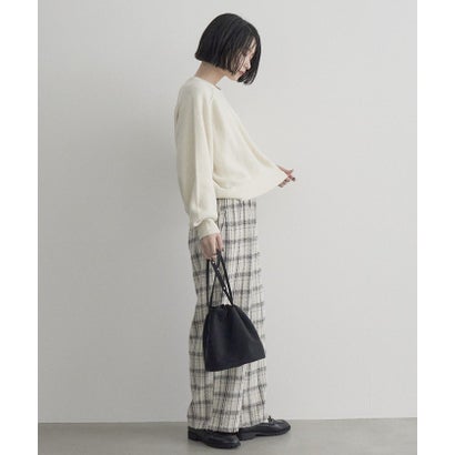 エアリーヤーンソウバリクルーニット （OFF WHITE）｜詳細画像