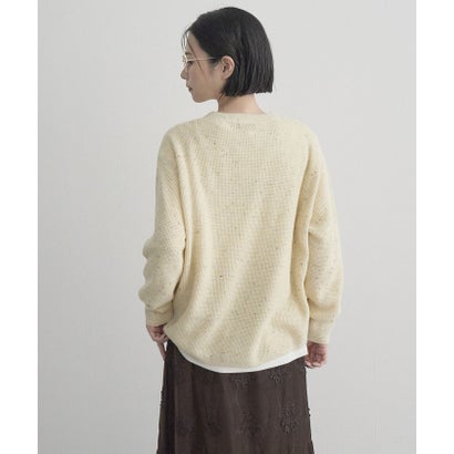 コーエン coen カラーメランジワッフルガゼットクルー （NATURAL）｜詳細画像