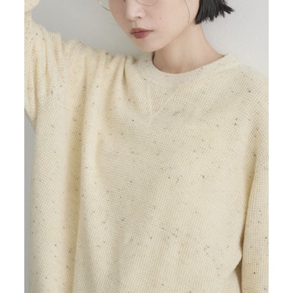 コーエン coen カラーメランジワッフルガゼットクルー （NATURAL）｜詳細画像