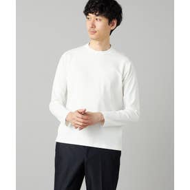 【吸水速乾】ジャケットネック ロングスリーブ Tシャツ （ホワイト）