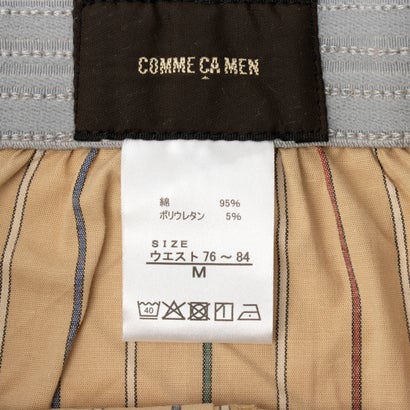 コムサメン カラフルストライプ柄 ストレッチトランクス （ベージュ）｜詳細画像