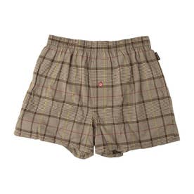 グレンチェック柄 ストレッチトランクス （Dブラウン）