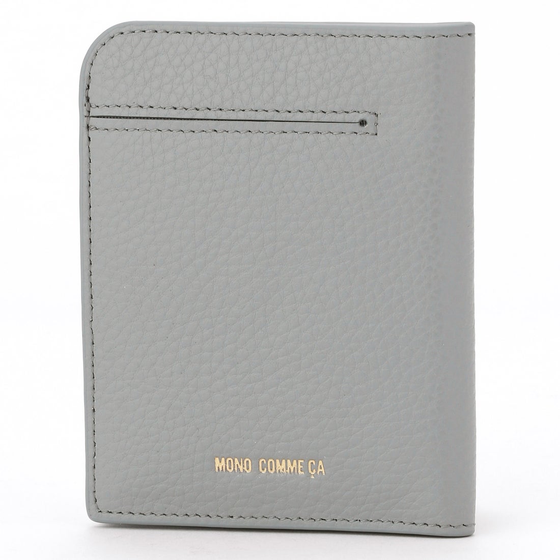 モノコムサ MONO COMME CA 二つ折り 薄型財布 （サックス）