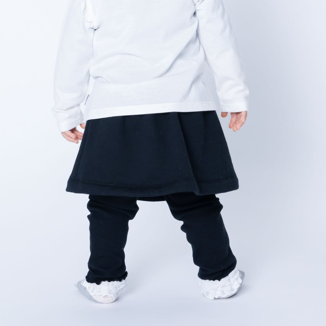 コムサイズム COMME CA ISM レギンス付きスカート(80・90サイズ) （ブラック） -ファッション通販 FASHION WALKER