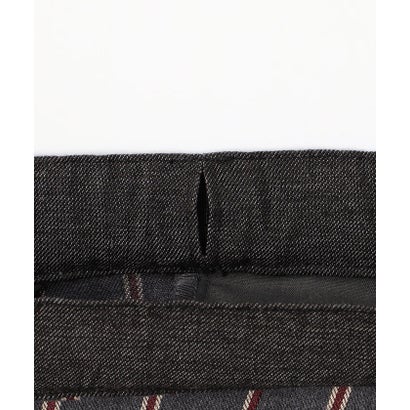 ストライプ テーパードパンツ （ブラック系その他）｜詳細画像
