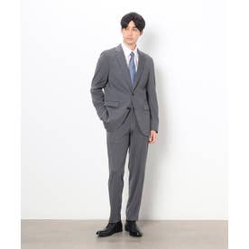 【マシンウォッシャブル】マイクロヘリンボーン スーツ （グレー）