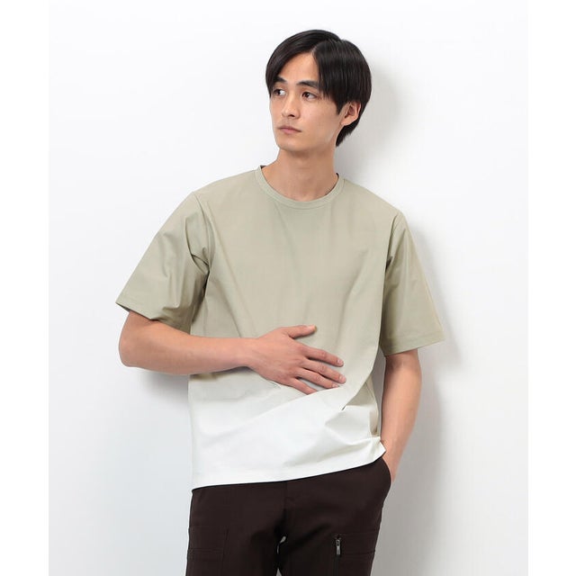 グラデーションプリントTシャツ （ベージュ）